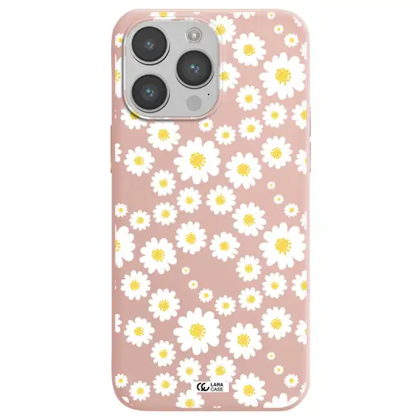 Papatia Pattern Apple iPhone 14 pro Silicone pastel pink Case