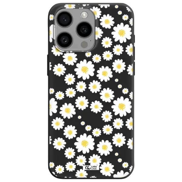 Papatia Pattern Apple Iphone 15 Pro max Silicone black Case