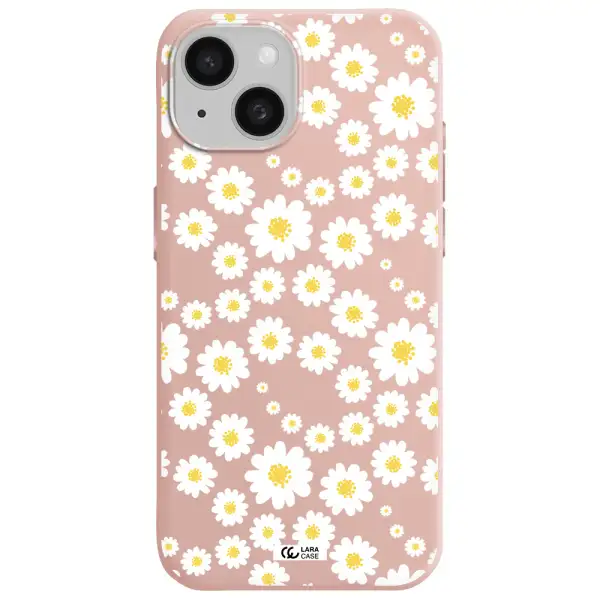 Papatia Pattern Apple Iphone 15 Silicone Pastel Pink Case