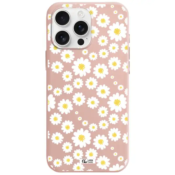 Papatia Pattern Apple Iphone 16 Pro Max Silicone Pastel Pink Case