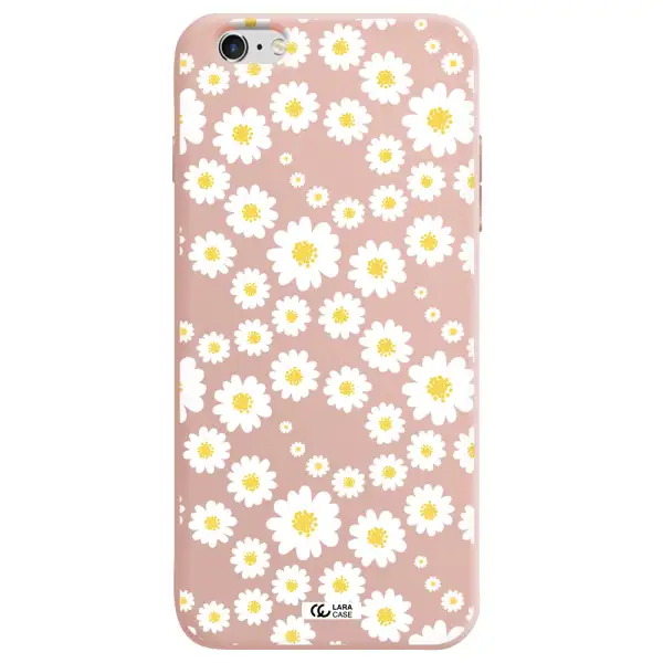 Papatia Pattern Apple iPhone 6 s plus Silicone pastel pink Case
