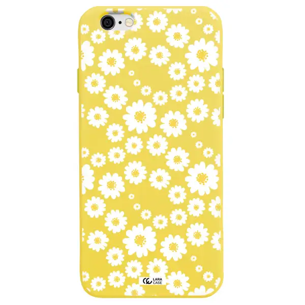 Papatia Pattern Apple iPhone 6 Silicone canary yellow Case