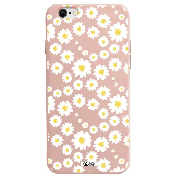 Papatia Pattern Apple iPhone 6 Silicone pastel pink Case