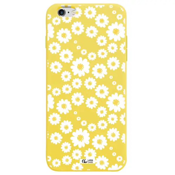 Papatia Pattern Apple iPhone 6S Silicone canary yellow Case
