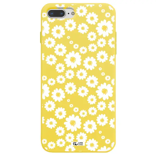 Papatia Pattern Apple iPhone 7 plus Silicone canary yellow Case
