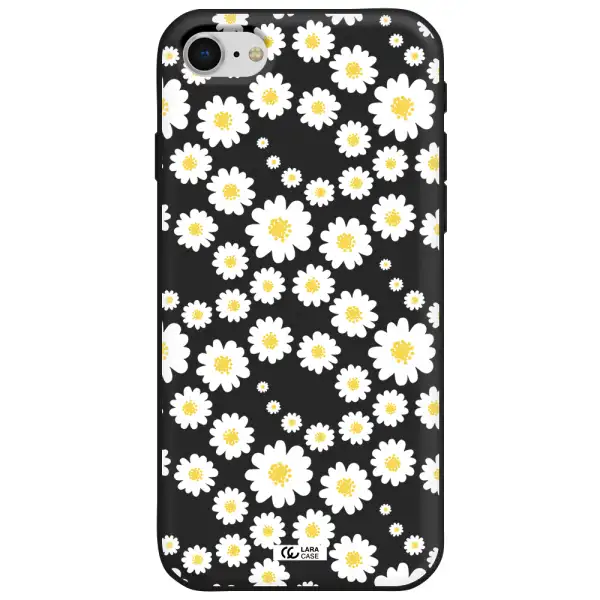 Papatia Pattern Apple iPhone se 2020 Silicone black Case