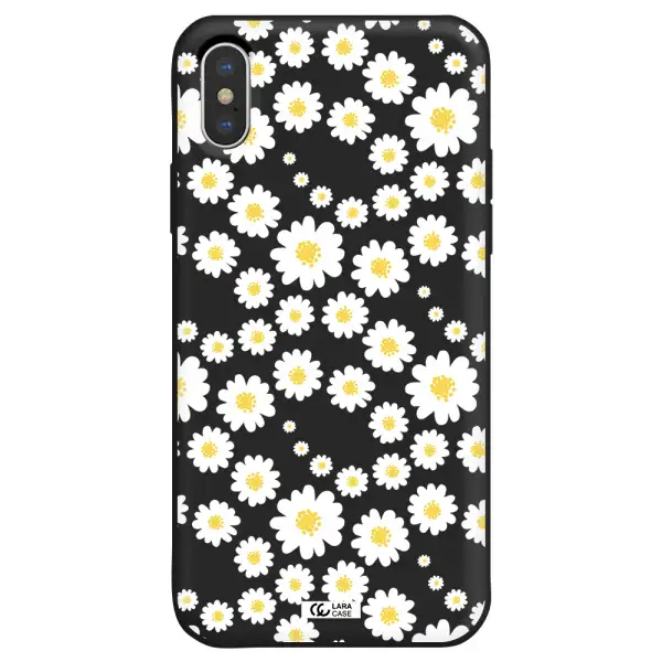 Papatia Pattern Apple iPhone XS Silicone black Case