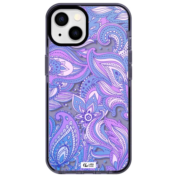 Purple Paisley Apple iPhone 13 impact Lilac Case