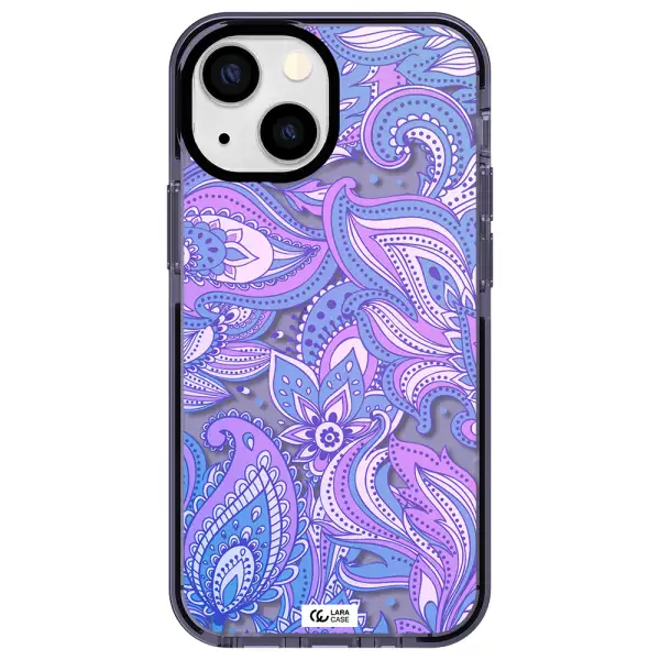 Purple Paisley Apple iPhone 13 mini impact Lilac Case