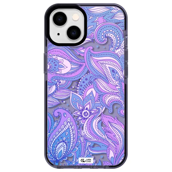 Purple Paisley Apple iPhone 14 impact Lilac Case
