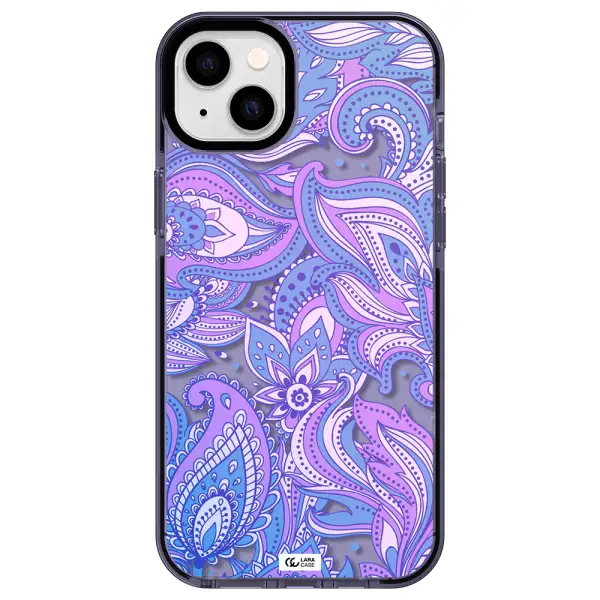 Purple Paisley Apple iPhone 14 plus impact Lilac Case
