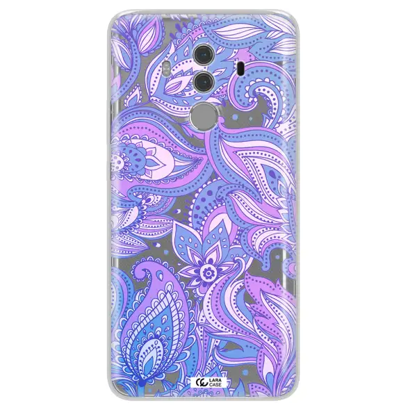Purple Paisley Huawei Mate 10 Pro Clear TPU Case