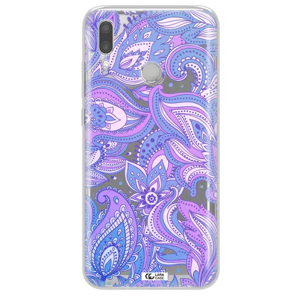Purple Paisley Huawei P Smart 2019 Clear TPU Case