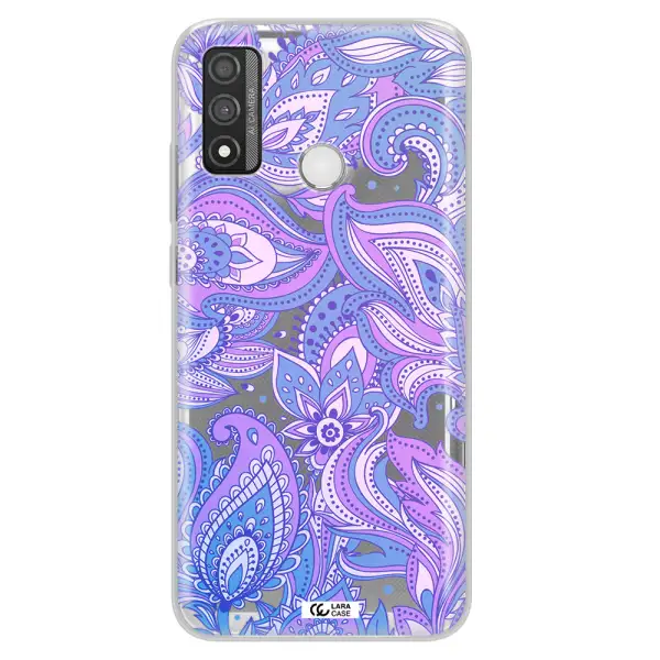 Purple Paisley Huawei P Smart 2020 Clear TPU Case