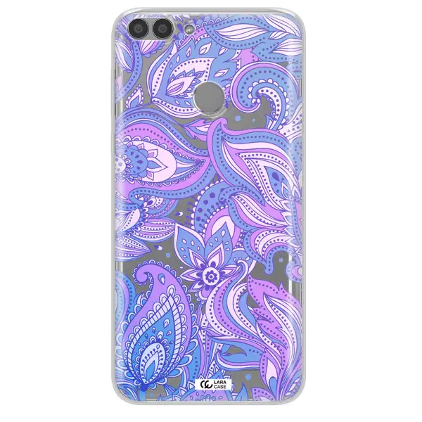 Purple Paisley Huawei P Smart Clear TPU Case