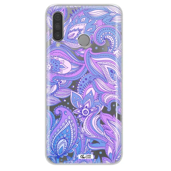 Purple Paisley Huawei P30 Lite Clear TPU Case