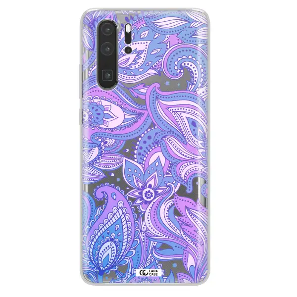 Purple Paisley Huawei P30 Pro Clear TPU Case