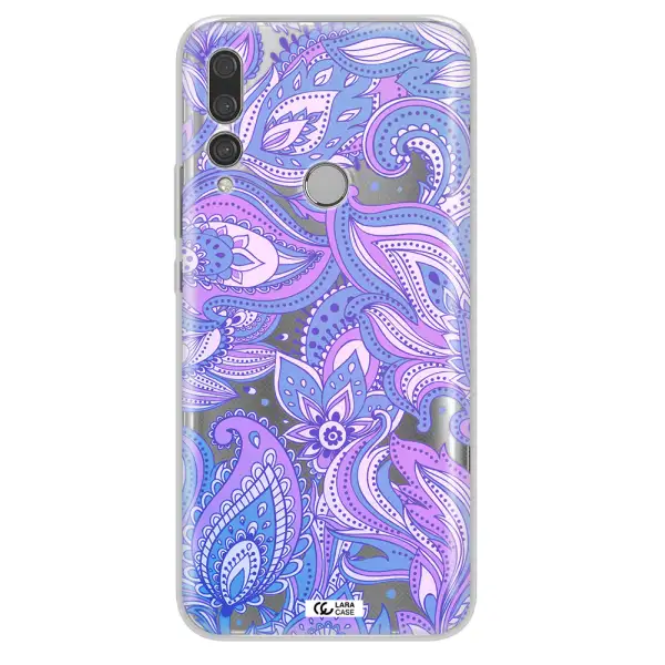 Purple Paisley Huawei Y9 Prime 2019 Clear TPU Case
