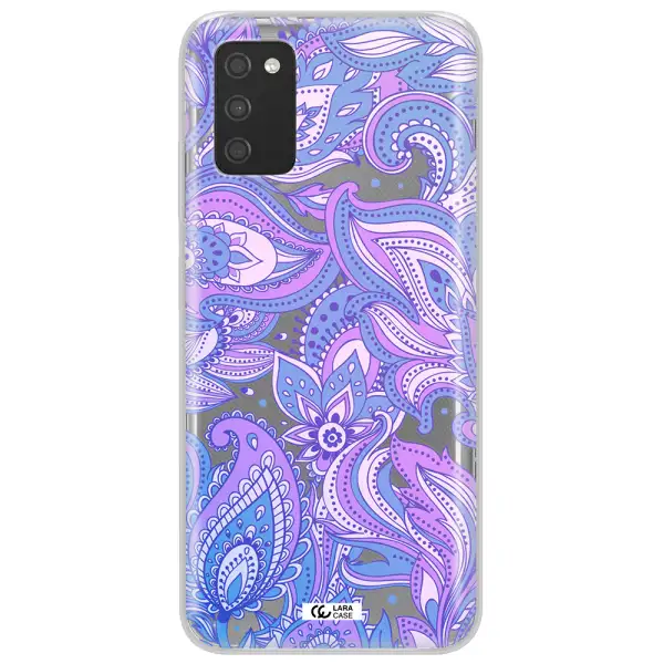 Purple Paisley Samsung A03S Clear TPU Case