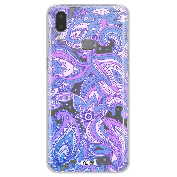 Purple Paisley Samsung A10S Clear TPU Case