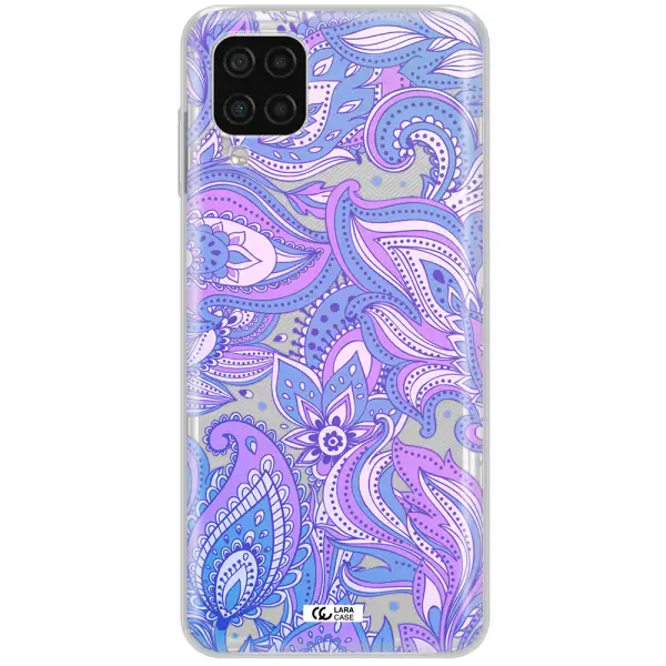 Purple Paisley Samsung A12 4g Clear TPU Case