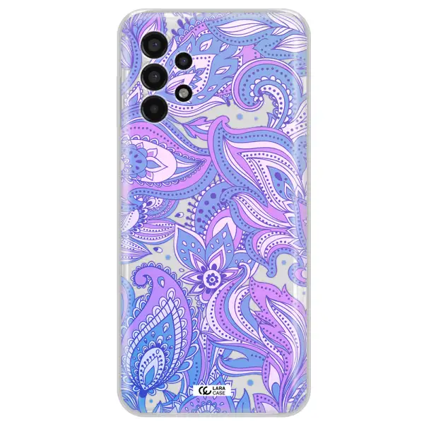 Purple Paisley Samsung A13 4g Clear TPU Case