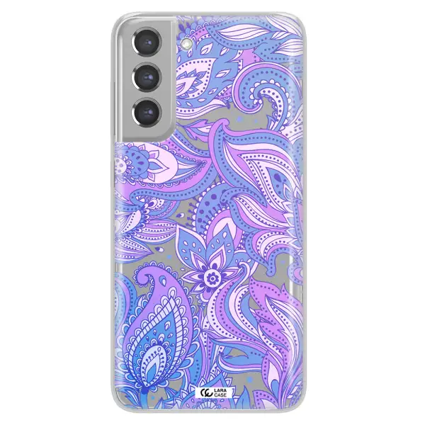 Purple Paisley Samsung A21 Fe Clear TPU Case