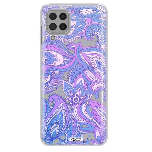 Purple Paisley Samsung A22 4g Clear TPU Case