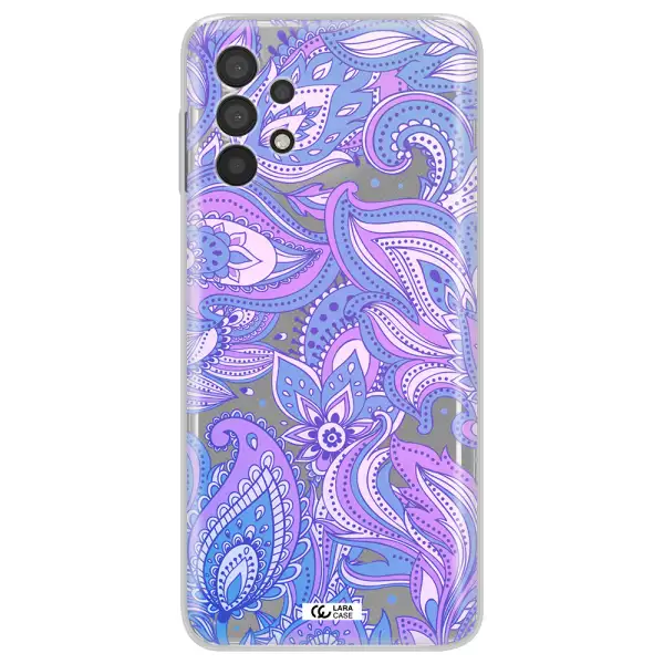Purple Paisley Samsung A32 4G Clear Tpu Case