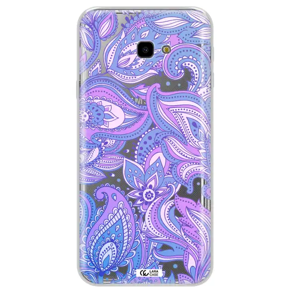 Purple Paisley Samsung J4 Plus Clear TPU Case