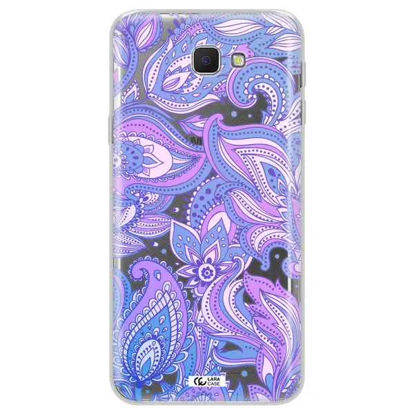 Purple Paisley Samsung J5 Prime Clear TPU Case