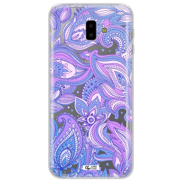 Purple Paisley Samsung J6 Plus Clear TPU Case