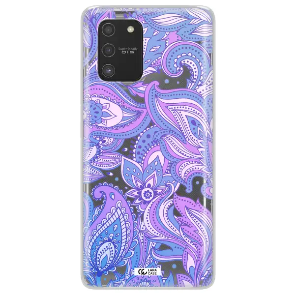Purple Paisley Samsung S10 Lite Clear TPU Case