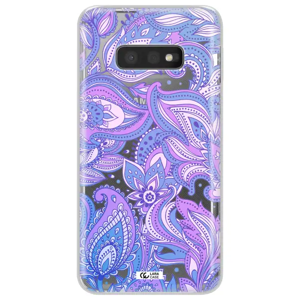 Purple Paisley Samsung S10e Clear TPU Case