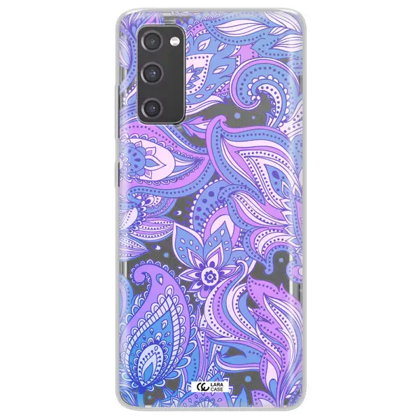 Purple Paisley Samsung S20 Fe Clear TPU Case