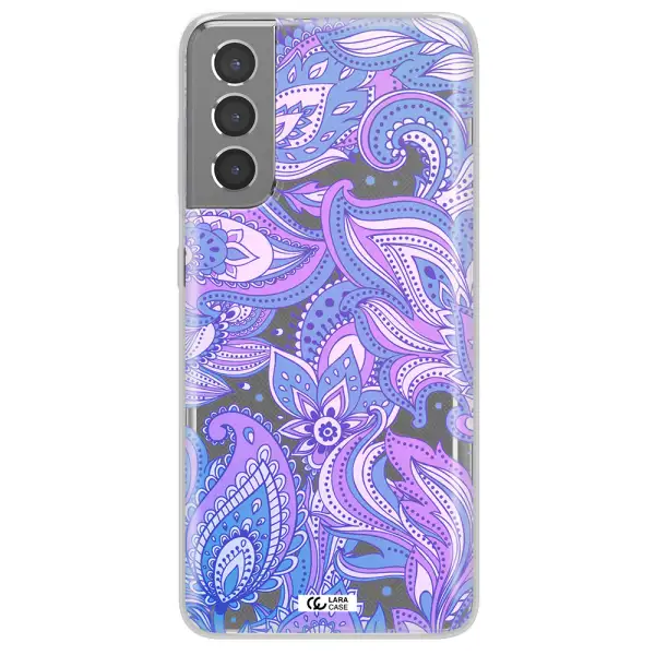 Purple Paisley Samsung S21 Clear TPU Case