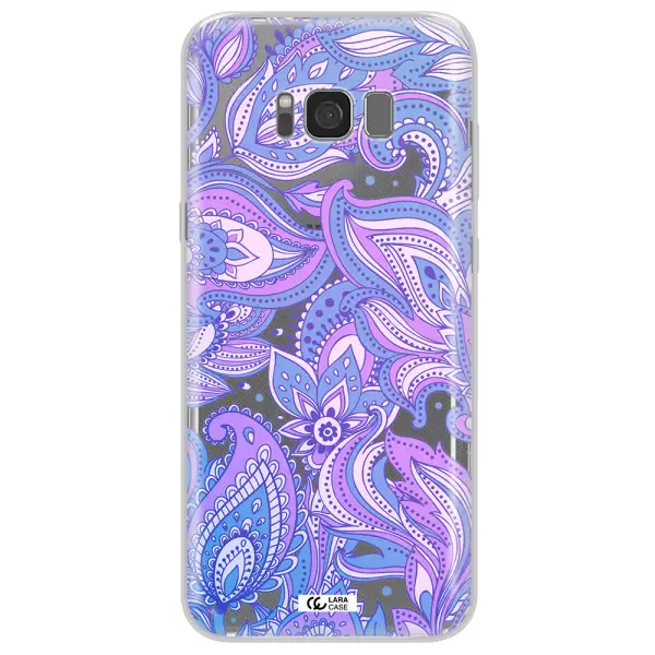 Purple Paisley Samsung S8 Plus Clear TPU Case