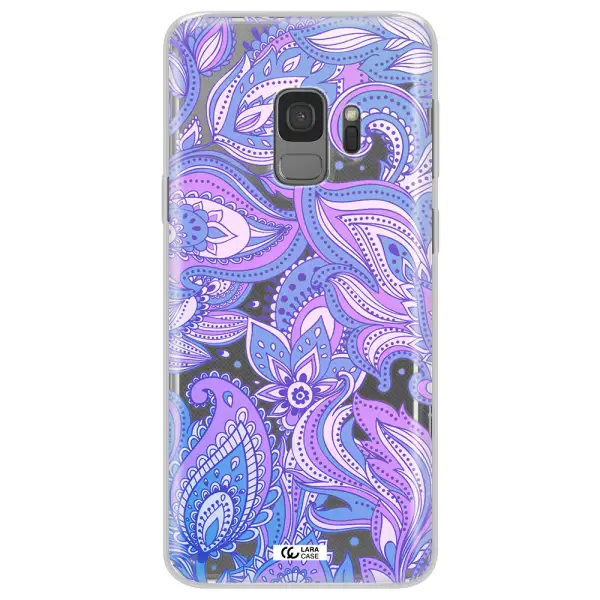 Purple Paisley Samsung S9 Clear TPU Case