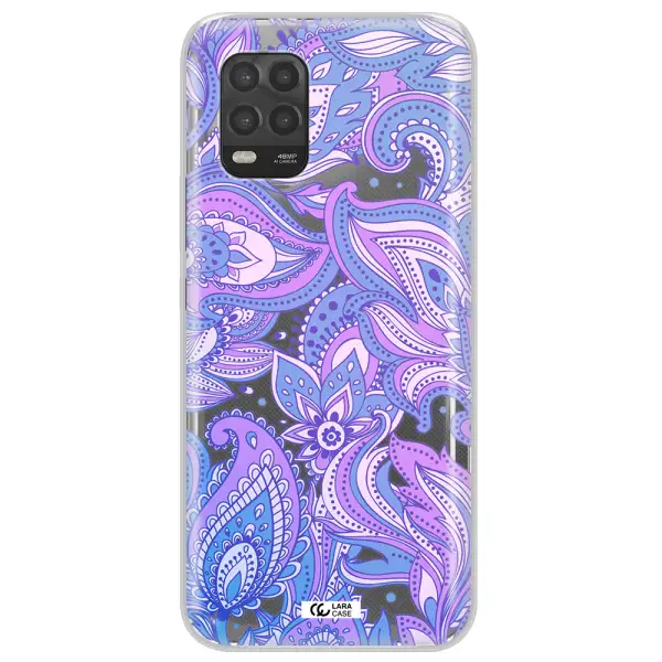 Purple Paisley Xiaomi Mi 10 Lite Clear TPU Case