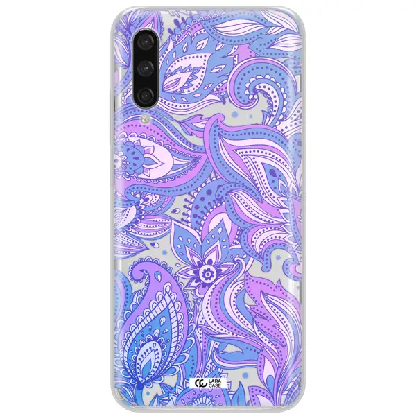 Purple Paisley Xiaomi Mi A3 Clear Tpu Case