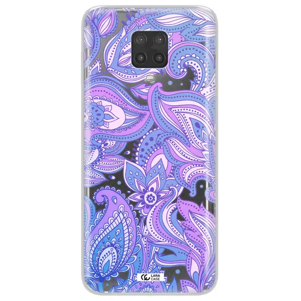 Purple Paisley Xiaomi Note 9 Pro Clear TPU Case