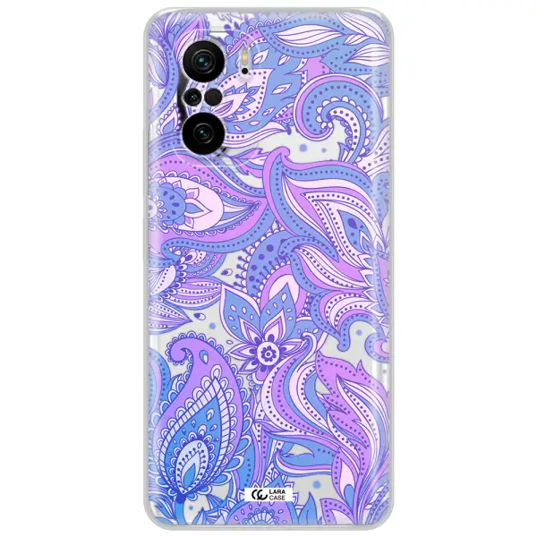 Purple Paisley Xiaomi Poco F3 Clear Tpu Case