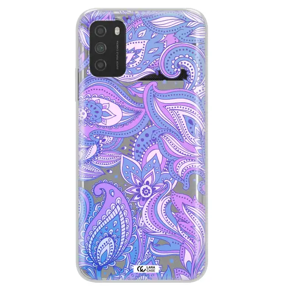 Purple Paisley Xiaomi Poco M3 Clear TPU Case