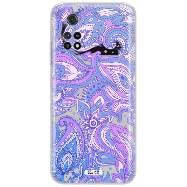 Purple Paisley Xiaomi Poco M4 Pro 4G Clear Tpu Case