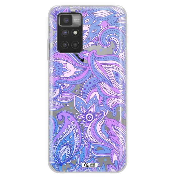 Purple Paisley Xiaomi Redmi 10 Clear TPU Case