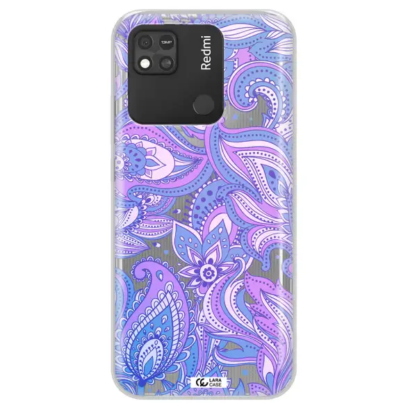 Purple Paisley Xiaomi Redmi 10A Clear TPU Case