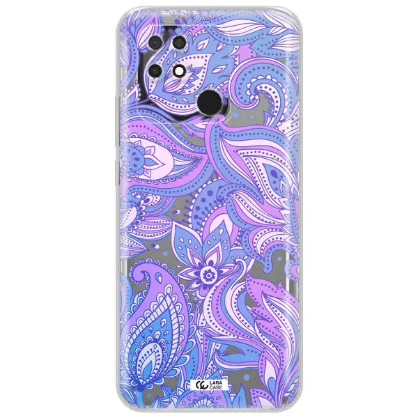 Purple Paisley Xiaomi Redmi 10C Clear TPU Case