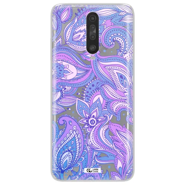 Purple Paisley Xiaomi Redmi K30 Clear TPU Case