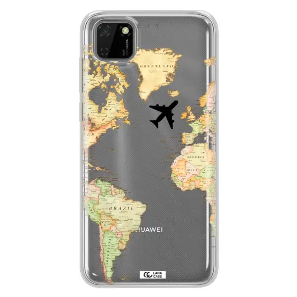 Travel Map Huawei Honor 9S Clear TPU Case