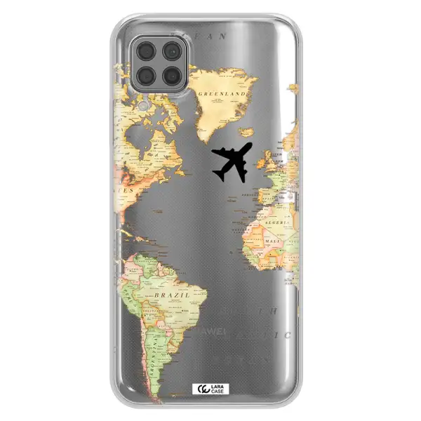 Travel Map Huawei P40 Lite Clear TPU Case